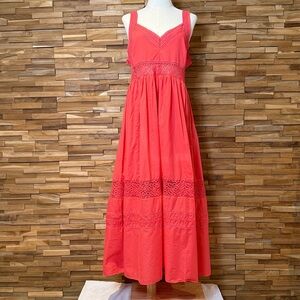 inmod | Coral | Crochet Lace Maxi Dress | Various Sizes